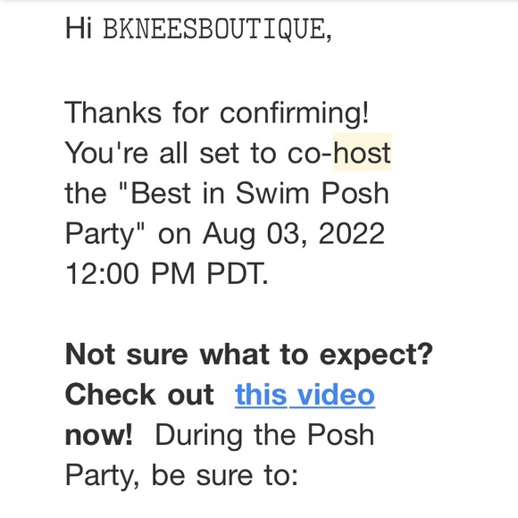 Thank YOU for helping me co•host BEST IN SWIM POSH PARTY! 🎉 - Picture 4 of 4